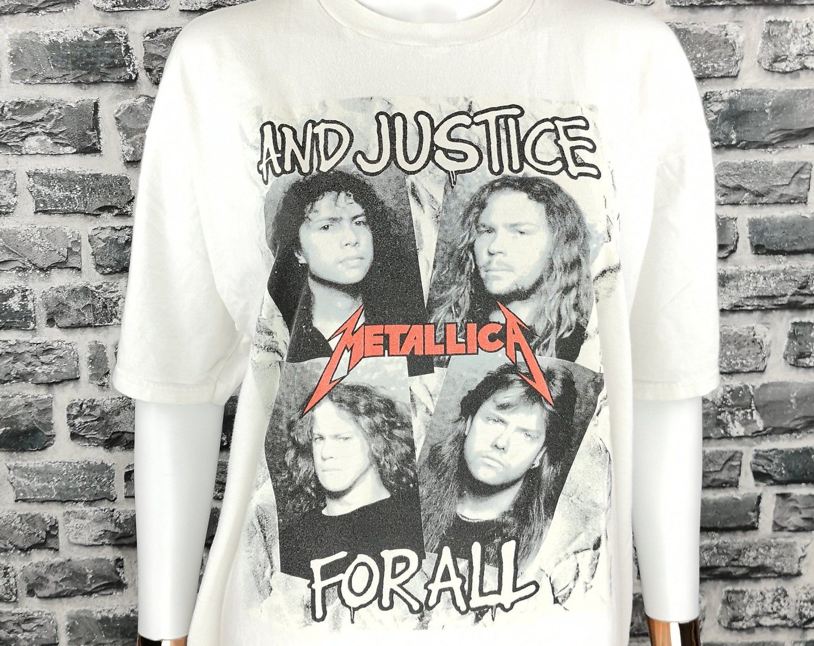 Metallica 1988 Vtg T-Shirt And Justice For All Tee / Rare T-Shirt