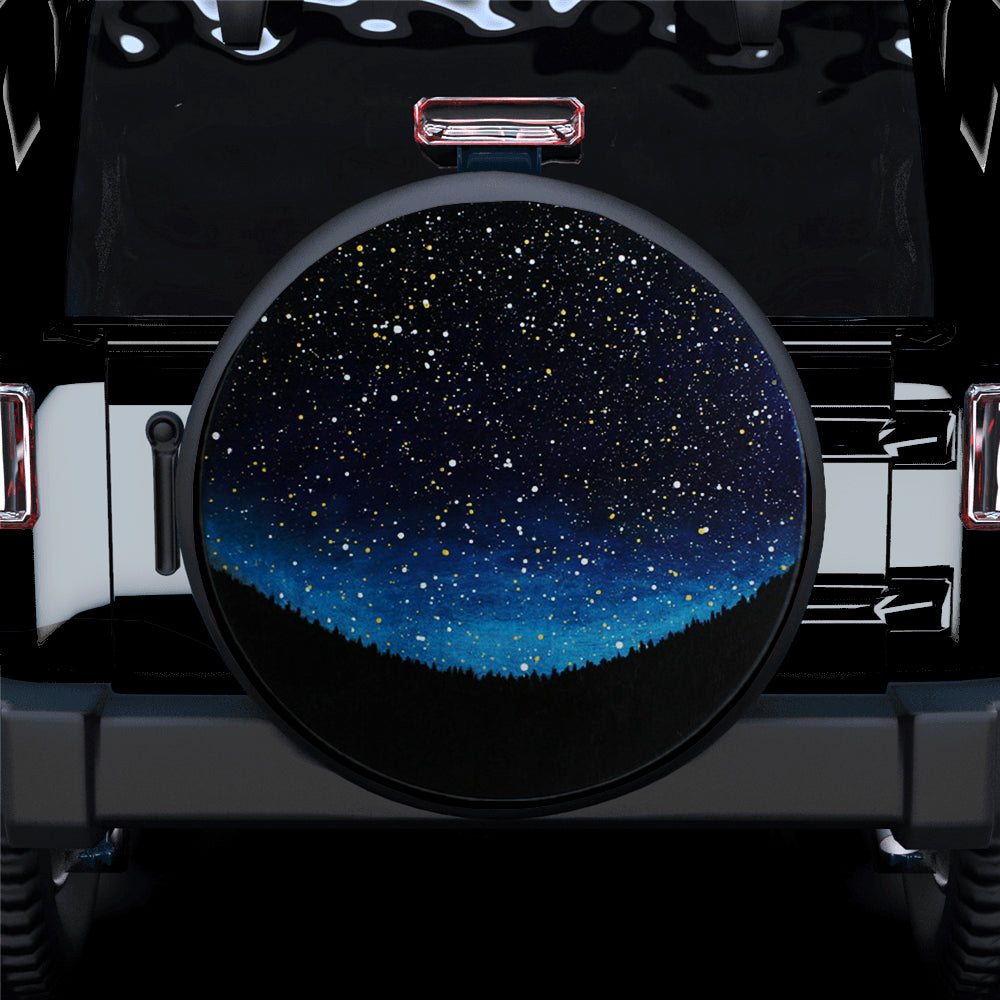 Star Night Jeep Car Spare Tire Cover Gift For Campers