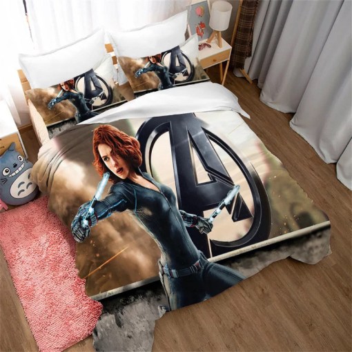 Black Widow Natasha Romanoff 2 Duvet Cover Pillowcase Home Decor 3D Bedding Set Decor