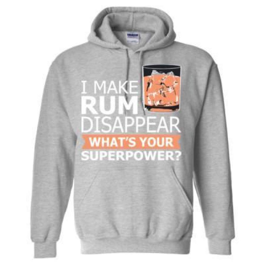 AGR I Make Rum Disappear What’s Your Superpower – Heavy Blend™ Hooded Sweatshirt