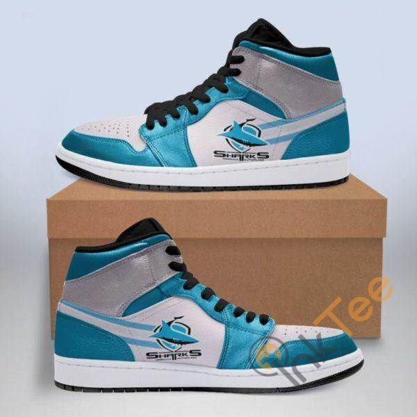 Cronulla Sutherland Sharks Sport Custom Sneakers It570 Air Jordan Sneaker Air Jordan High Sneakers