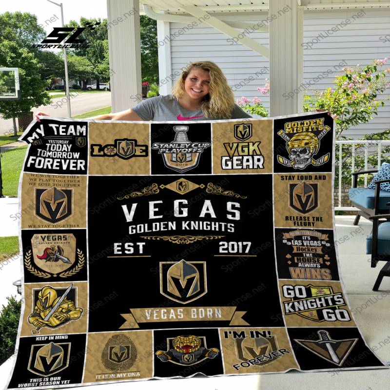 Vegas Golden Knights Quilt Blanket 02 N2809 – BL