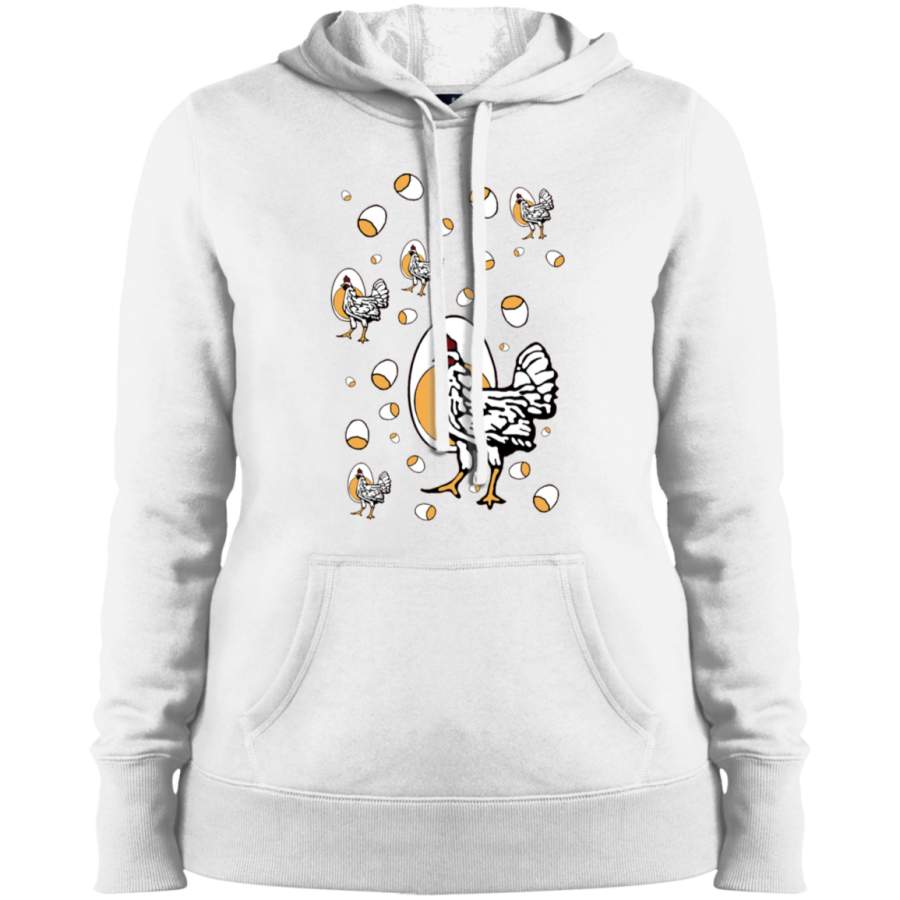 AGR Retro Roseanne Chickens Ladies’ Pullover Hooded Sweatshirt