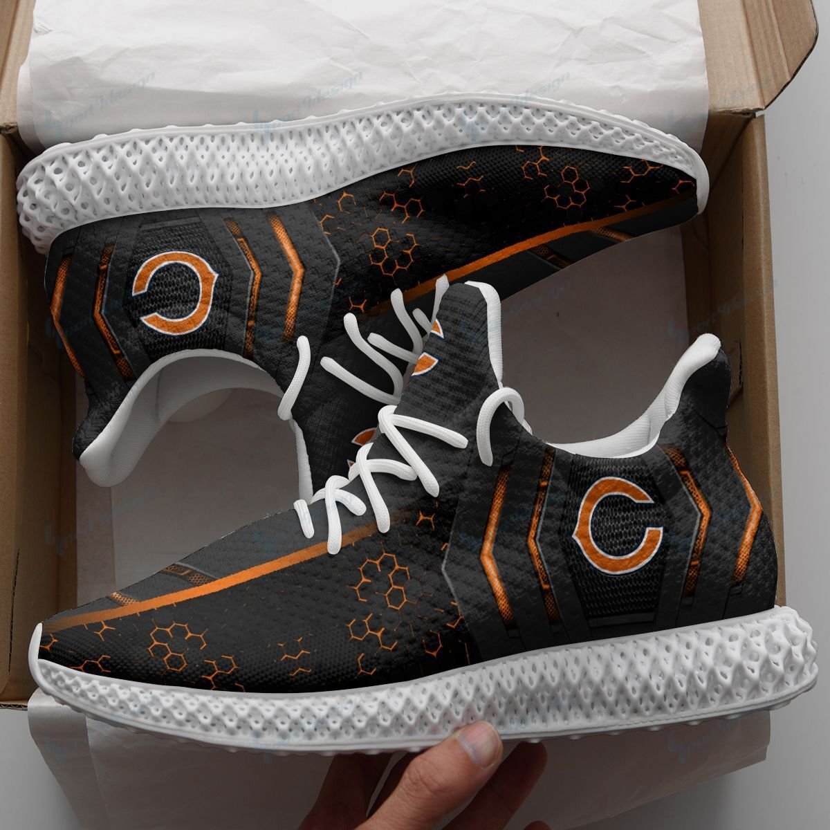 Chicago Bears 4D Future Sneakers 34