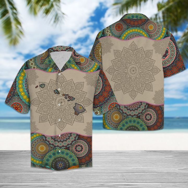 Awesome Hawaii Mandala Hawaiian Shirt Summer Button Up For Men, Women, Couple