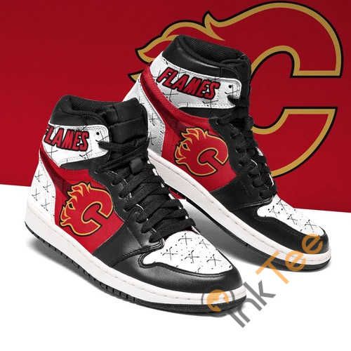 Calgary Flames High Top Jordan Custom Air Jordan Shoes