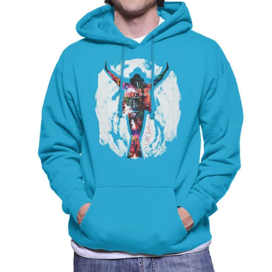 Sidney Maurer Original Portrait Of Michael Jackson This Is It Men’s Hooded Sweatshirt