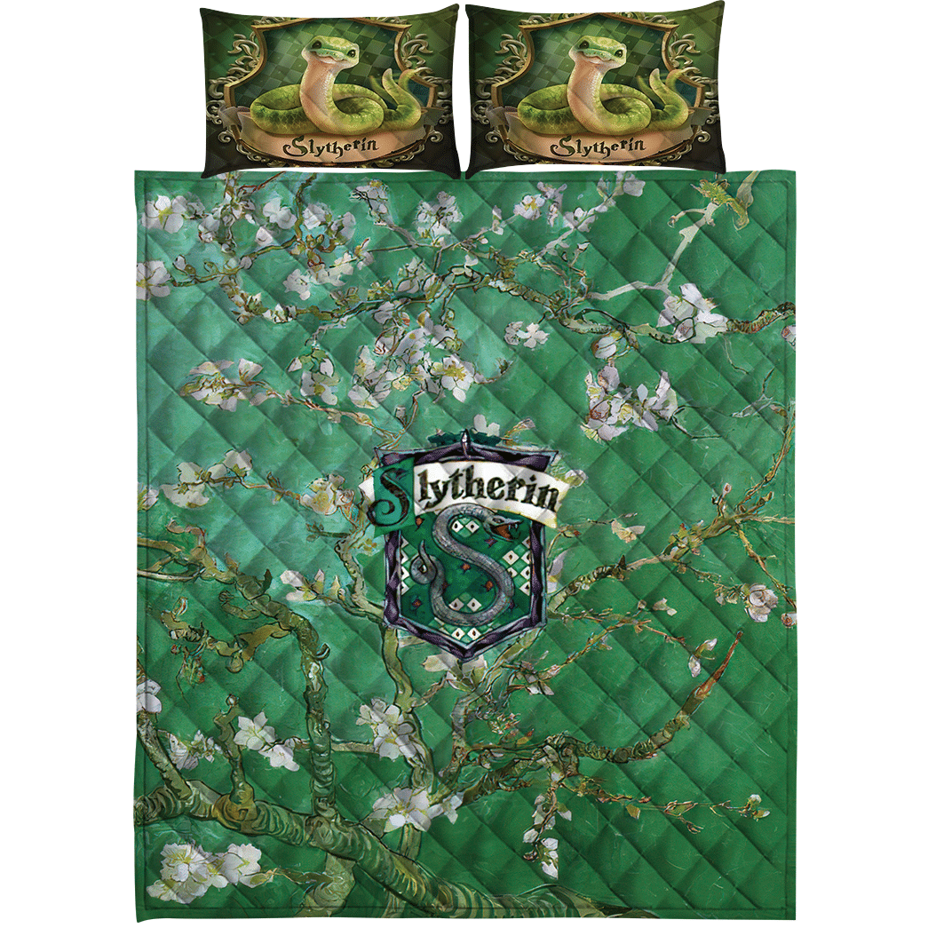 Casespring 3D Harry Potter Slytherin House Custom Quilt Set