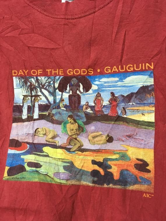 Vintage90S Paul Gauguin Day Of The God Art Work Pop Art Shirt 23 5 Shirt