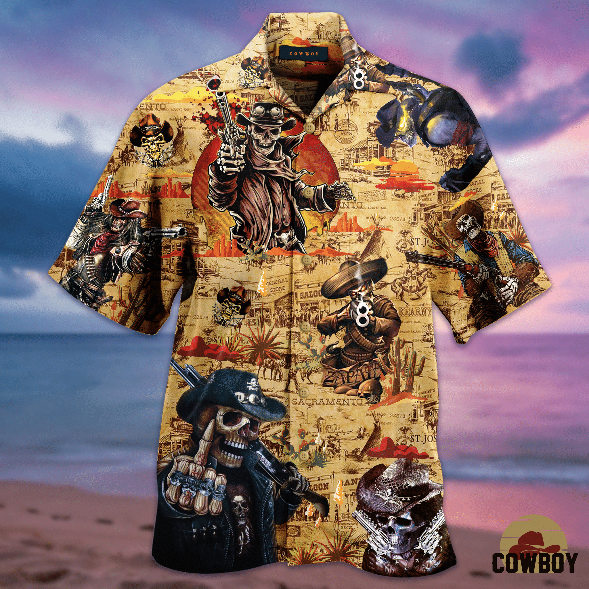 Higozy Amazing Vintage Cowboy Unisex Hawaii Shirt Ha10175