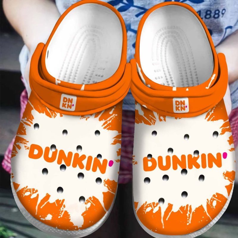 Dunkin Donut Gift For Lover Rubber clog Shoes Comfy Footwear