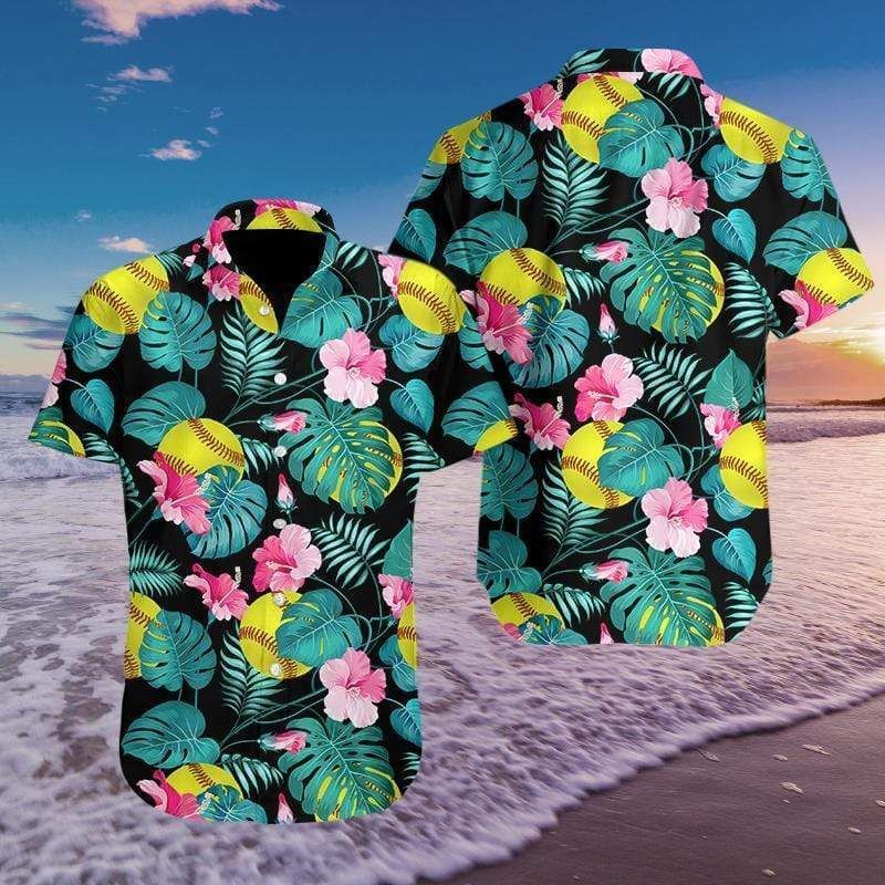 Shop From 1000 Unique Amazing Softball Simple Hawaii Aloha Shirts Fantastic Ha29677