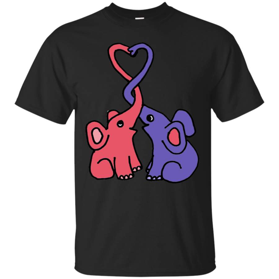 ELEPHANTS – Cute Funny Elephant Love Cartoon T Shirt & Hoodie