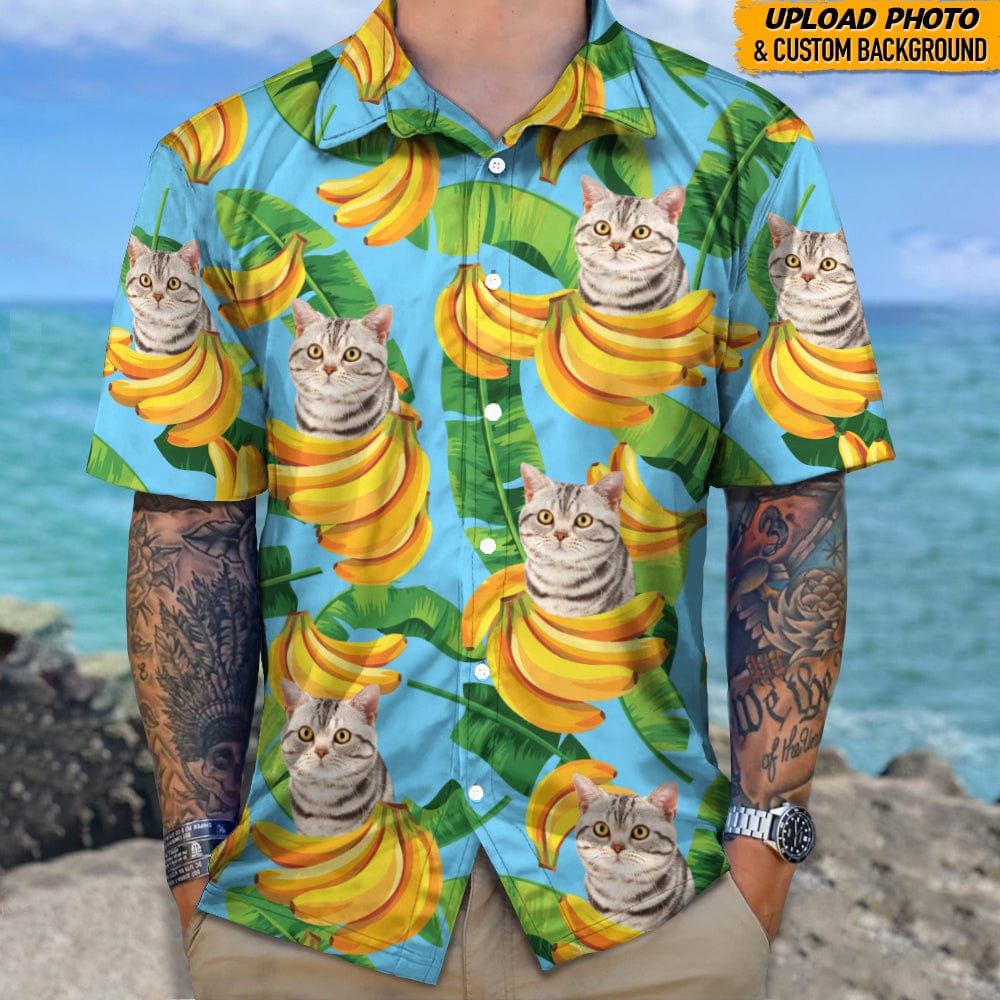 Custom Cat Photo Hawaiian Shirt Ha93425