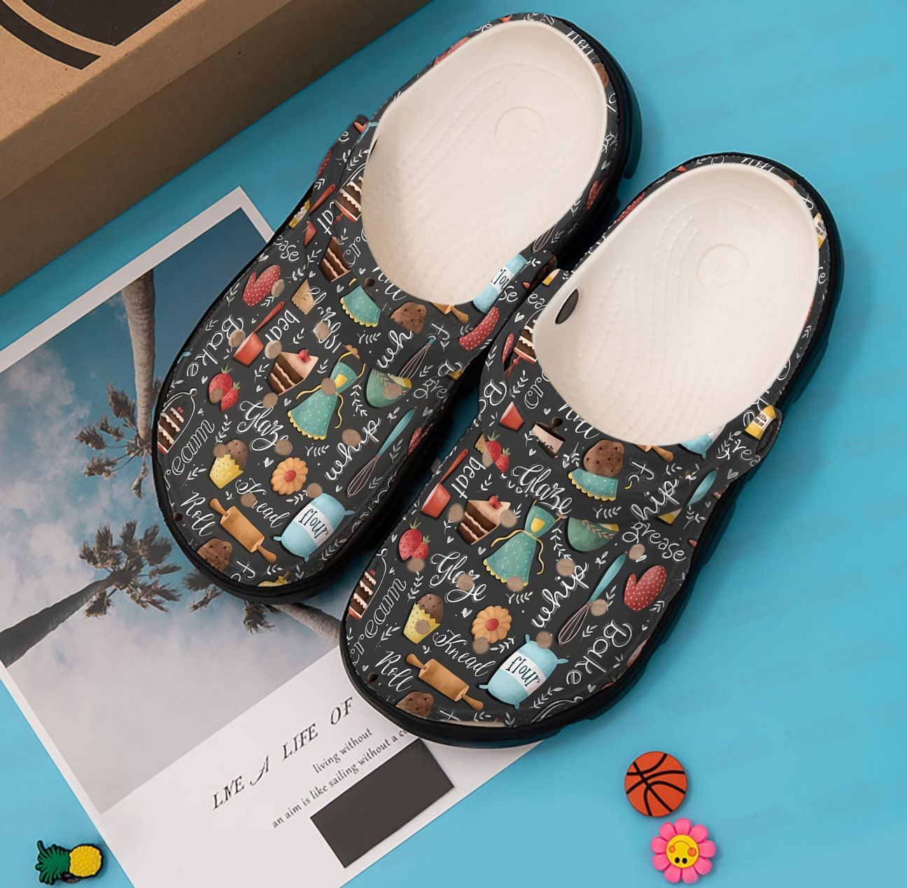 Baking Personalized Clog, Custom Name, Text, Color, Number Fashion Style For Women, Men, Kid, Print 3D Baking Patterns