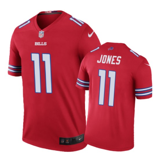 Buffalo Bills #11 Zay Jones Nike Color Rush Red Jersey