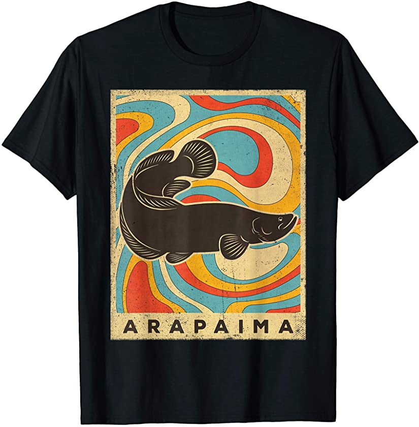 Vintage Arapaima Fish Lover Animal Retro Style T-Shirt