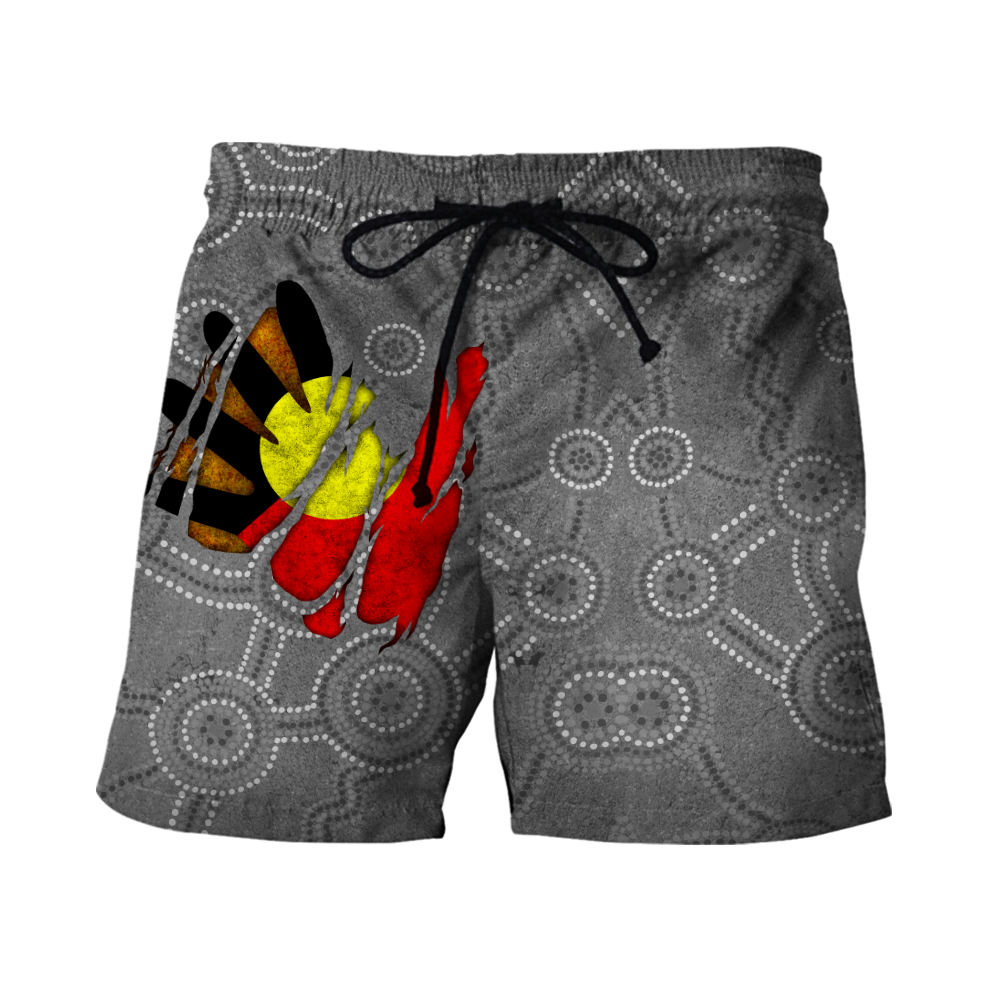 Aboriginal Australia In My Heart Indigenous Painting Art 3D Shorts