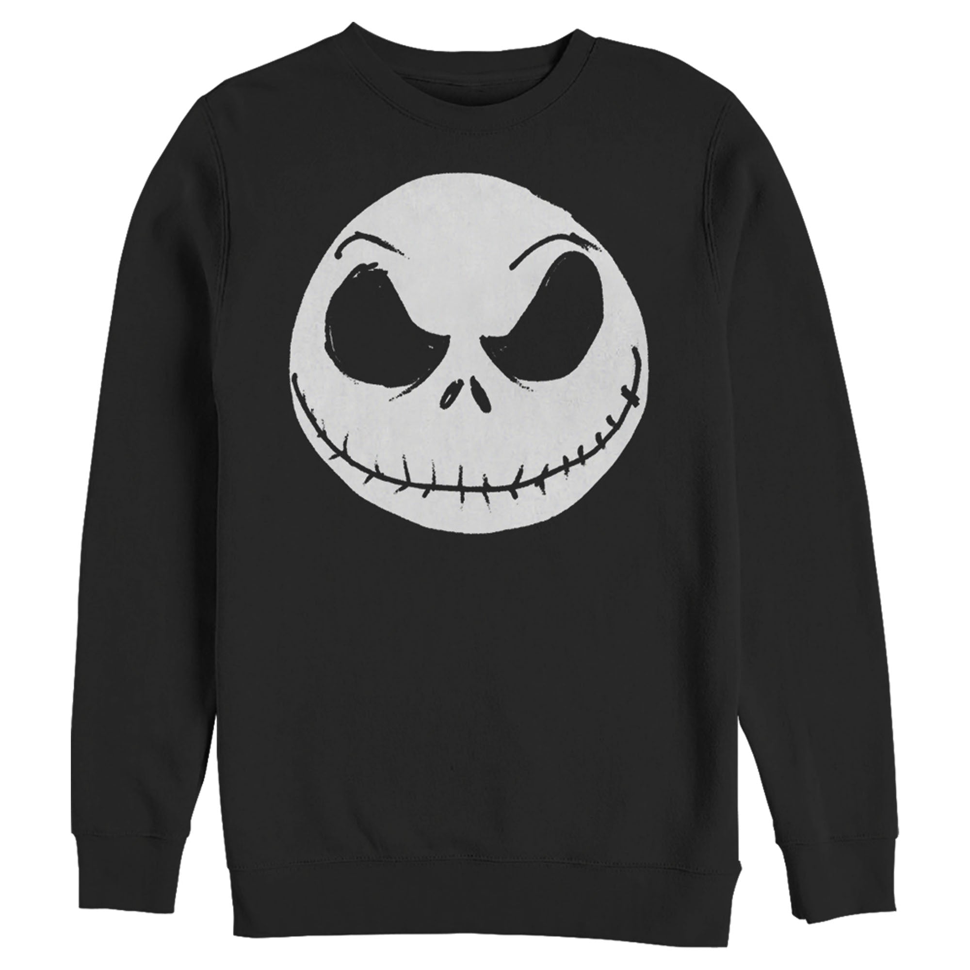 Men’S The Nightmare Before Christmas Halloween Jack Skellington Big Face Sweatshirt