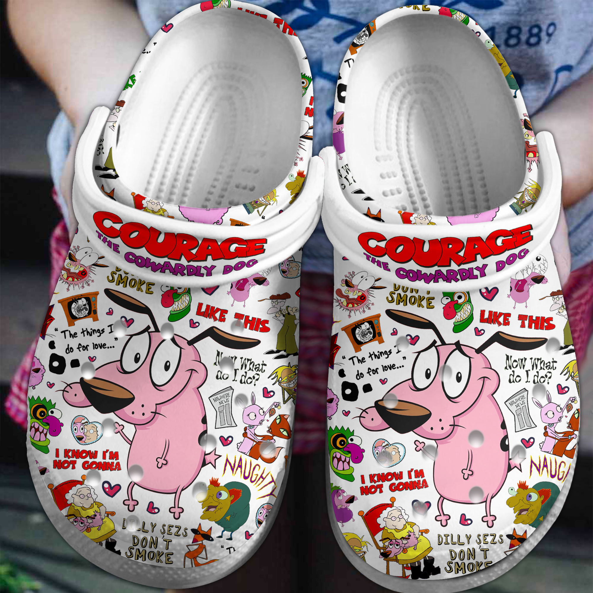 Courage The Cowardly Dog Crocss Clogs For Men Women And Kid Zjqe5Kxw