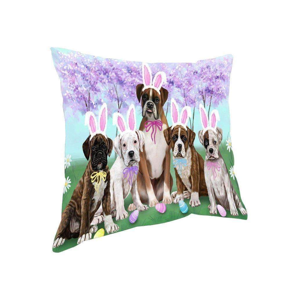 Boxers Dog Easter Holiday Pillow Pil52116 (14X14)