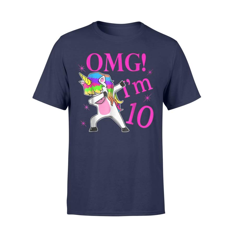 2008 Bday Gift Omg! I’m 10 Years Old Unicorn Dabbing T Shirt