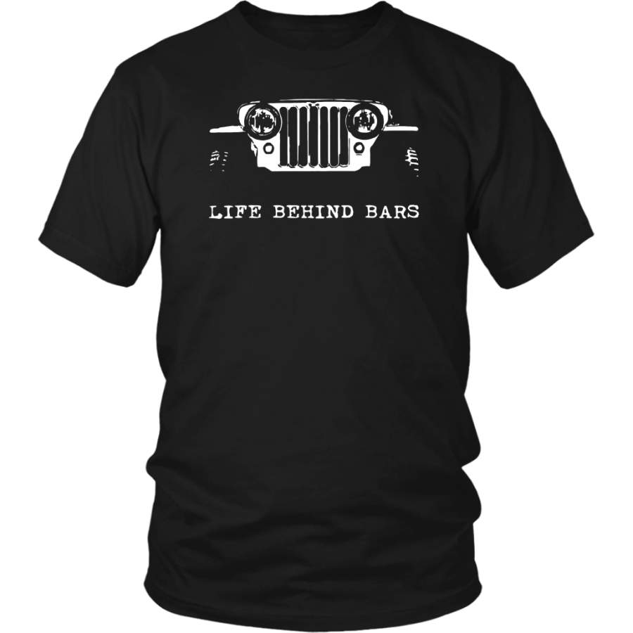 Vintage Life Behind Bars Jeep Outdoor Life Tshirt