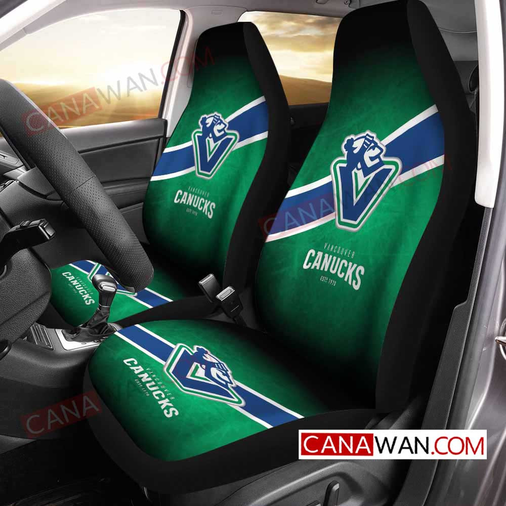 Vancouver Canucks Logo Art Style30 3D Customized Personalized Car Seat Cover