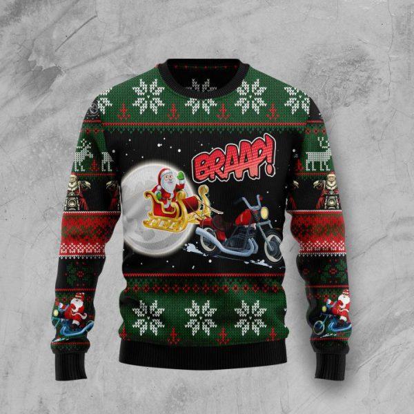 Braap Christmas Ugly Sweater | Unisex | Full Size | Adult | Colorful | US1744