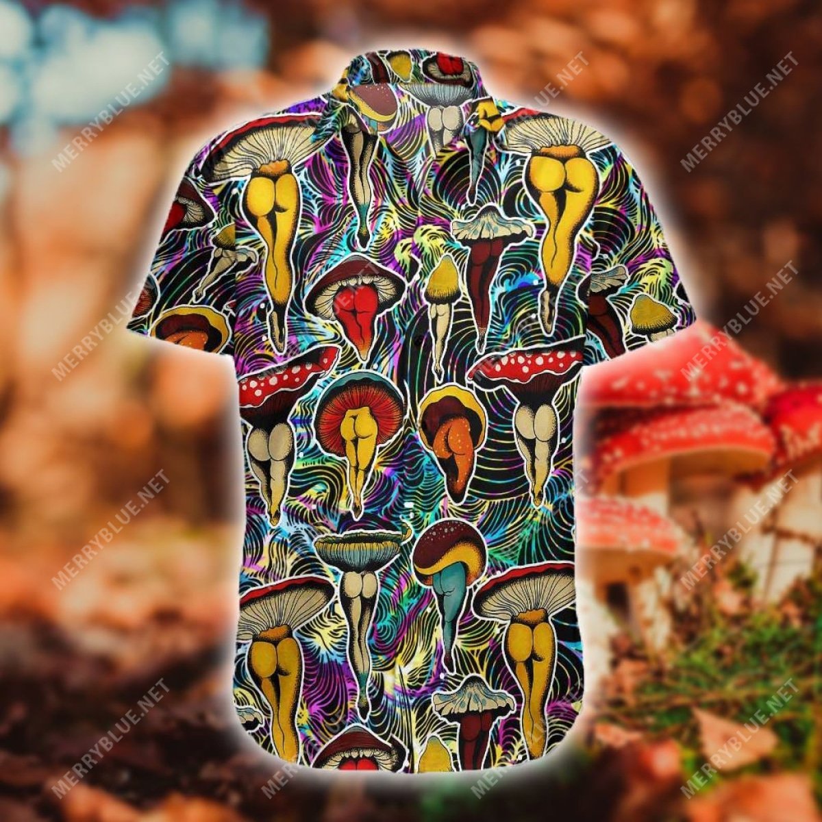 Hippie Mushroom Short Sleeve T-Shirt