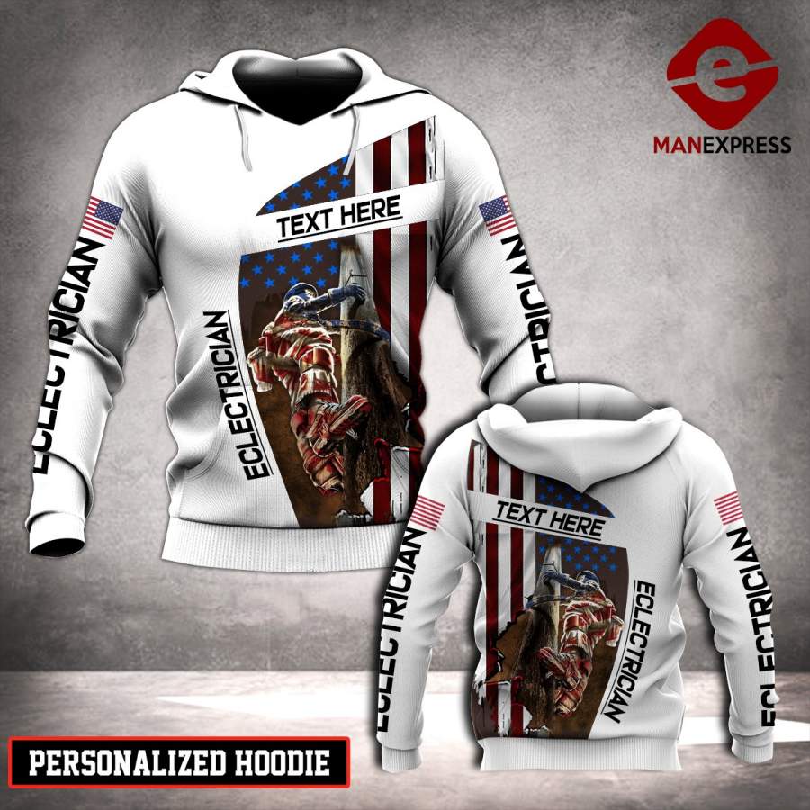 TT US CUSTOMIZE ELECTRICIAN – GREAT 3D HOODIE WWI