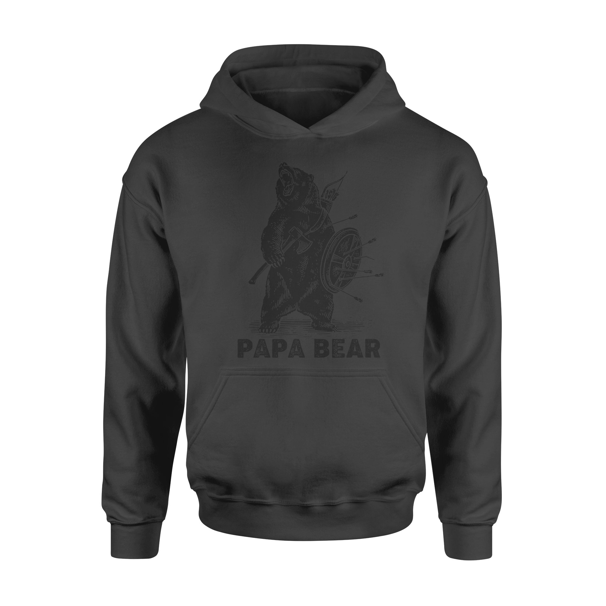 Bear Warrior Papa Bear – Premium Hoodie