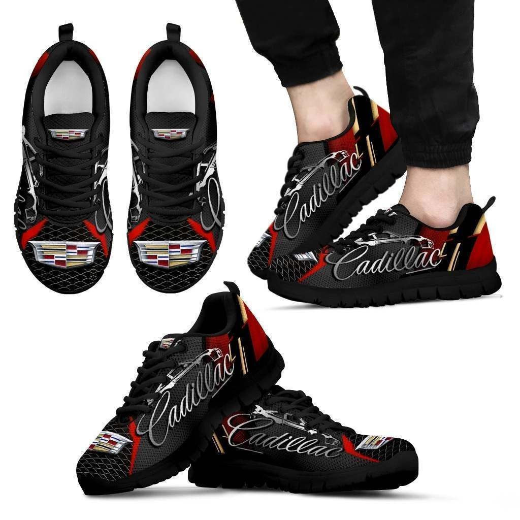 3D Printed Cadillac Sneakers For Men & Women Ver5 (Black)