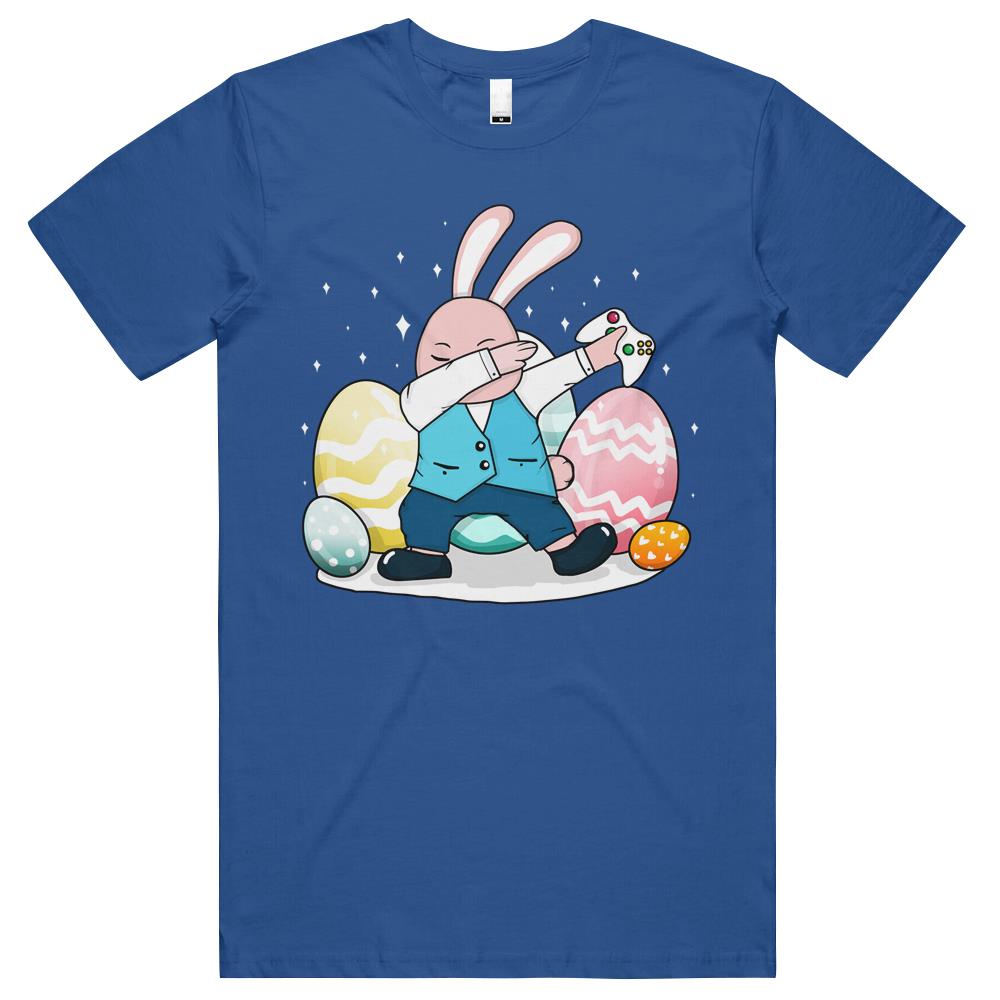 Dabbing Bunny Rabbit Video Gamer Happy Easter Day T Shirts