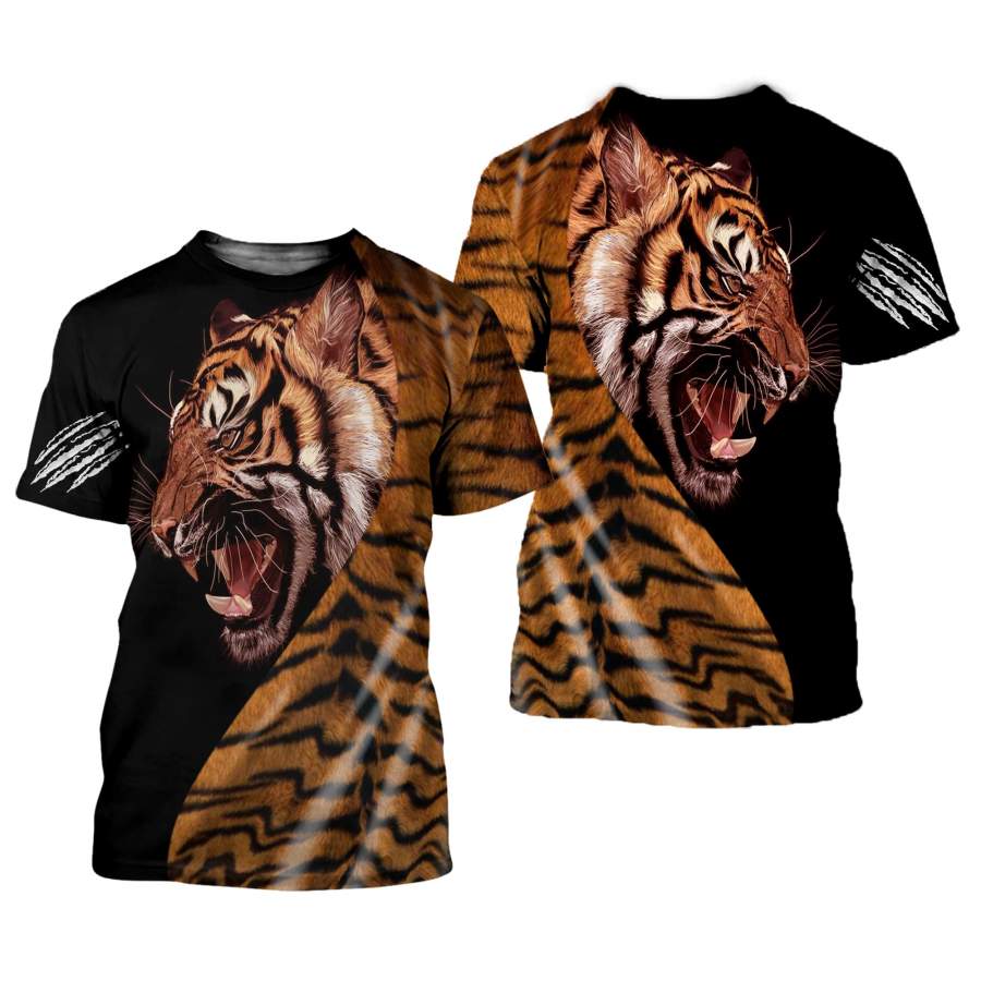 Amazing Tiger 3D All Over Printed Shirts For Men And Women 07