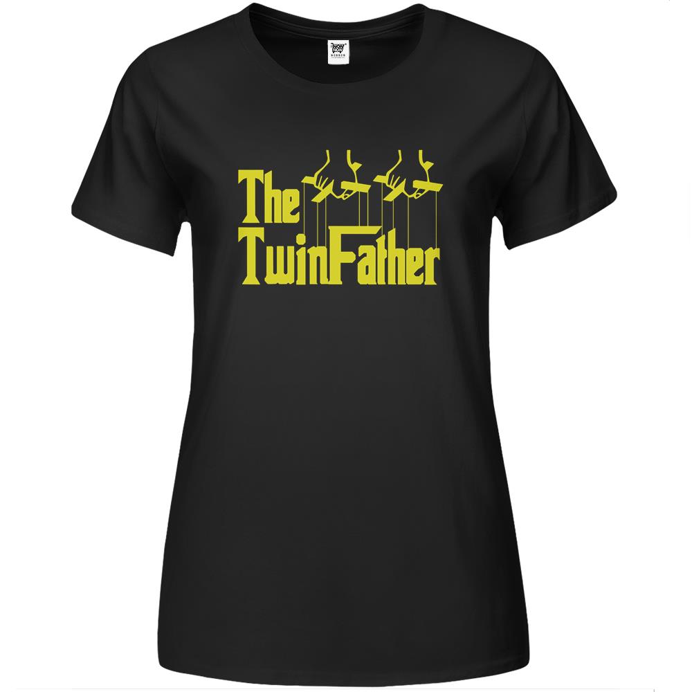 He Twinfather Funny Father Of Twins Funny Dad Fathers Day Premium Womens Tshirts