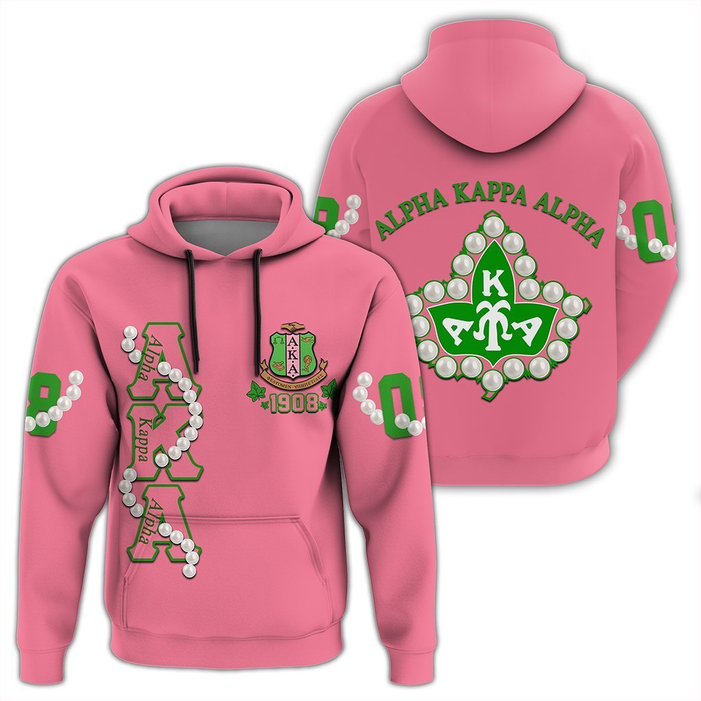 Greek Life Hoodie – Alpha Kappa Alpha Pearl Pink Pullover