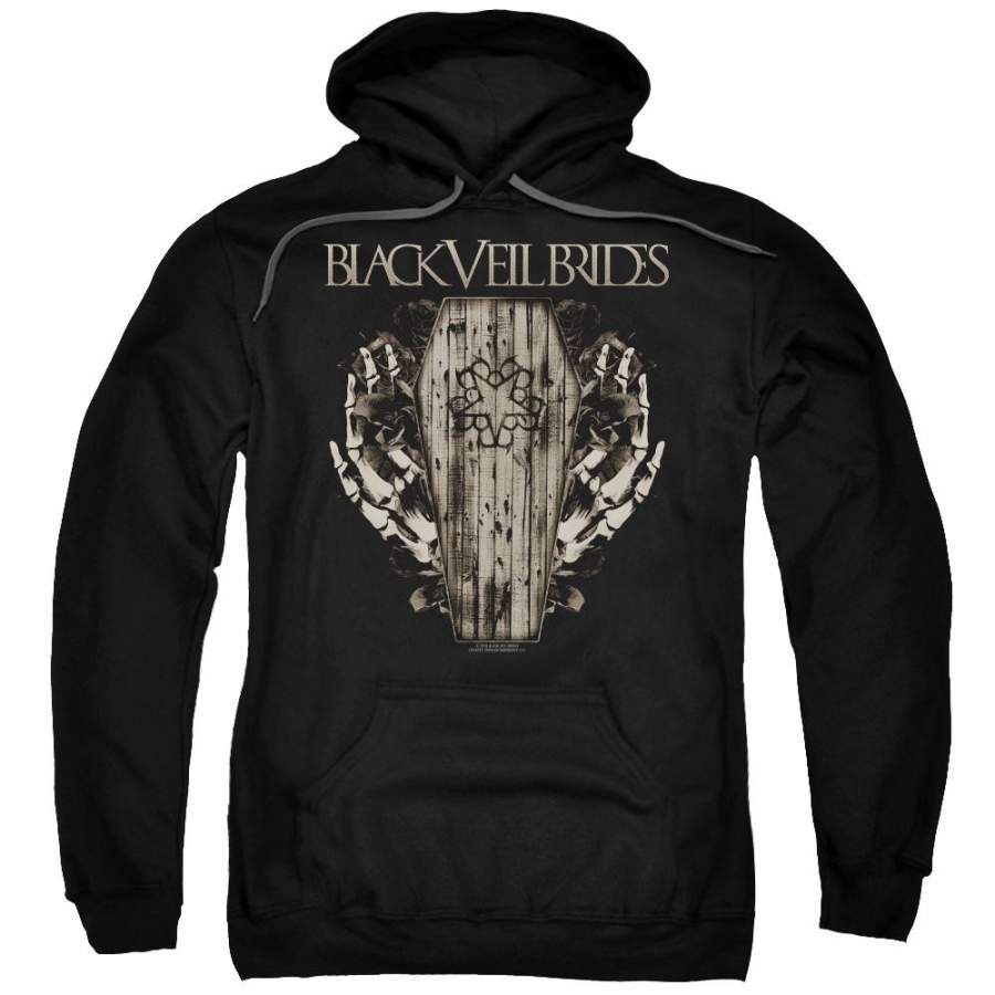 Black Veil Brides Casket Roses Pullover Hoodie  Band Sweatshirt