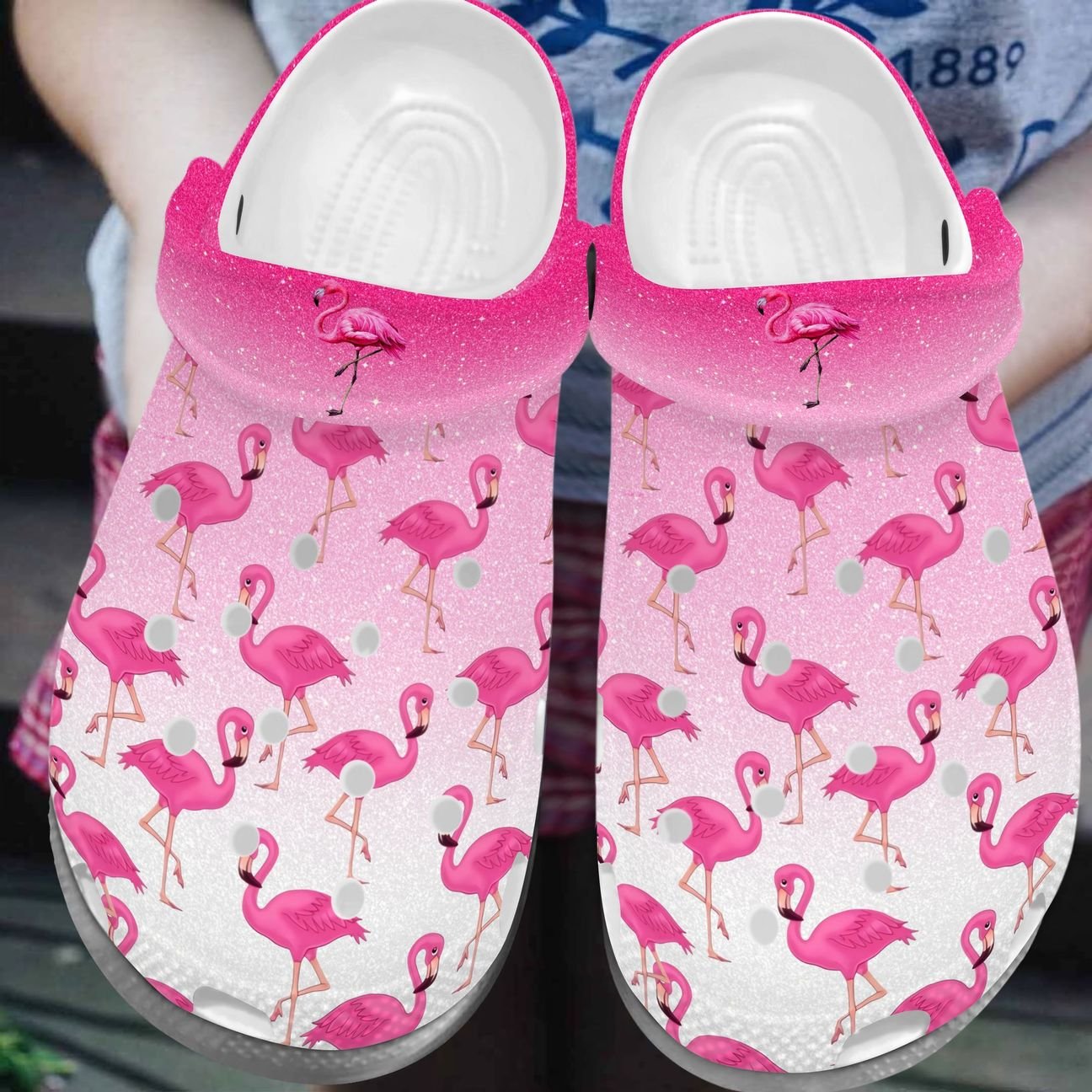 Beautiful Flamingo Personalize Clog, Custom Name, Text, Fashion Style For Women, Men, Kid, Print 3D