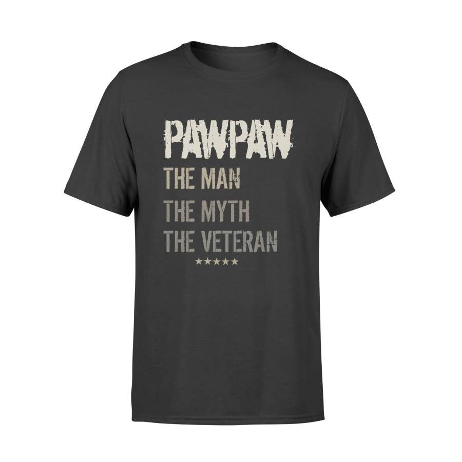 YOLOstuff pawpaw the Man the Myth the Veteran T-shirt