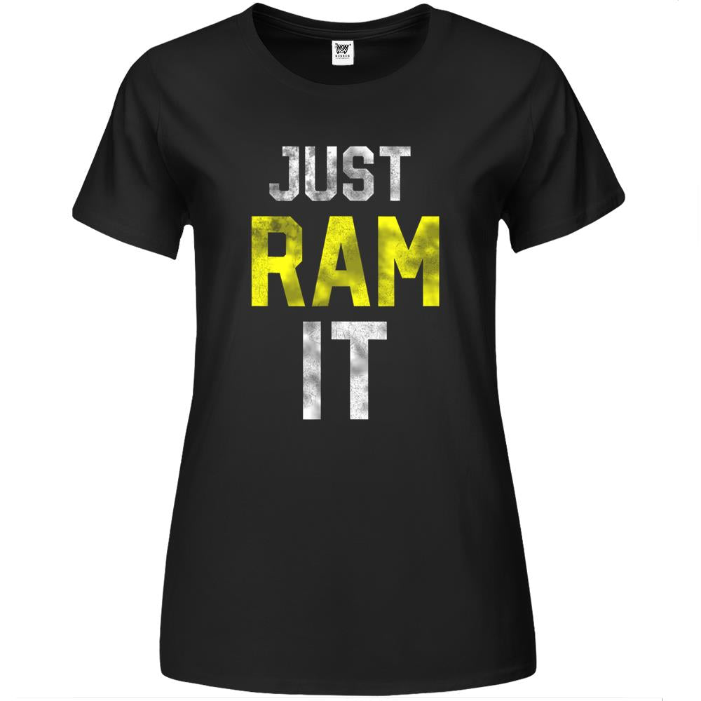 Distressed Ram Funny Saying Just Rams It Premium Womens T Shirts