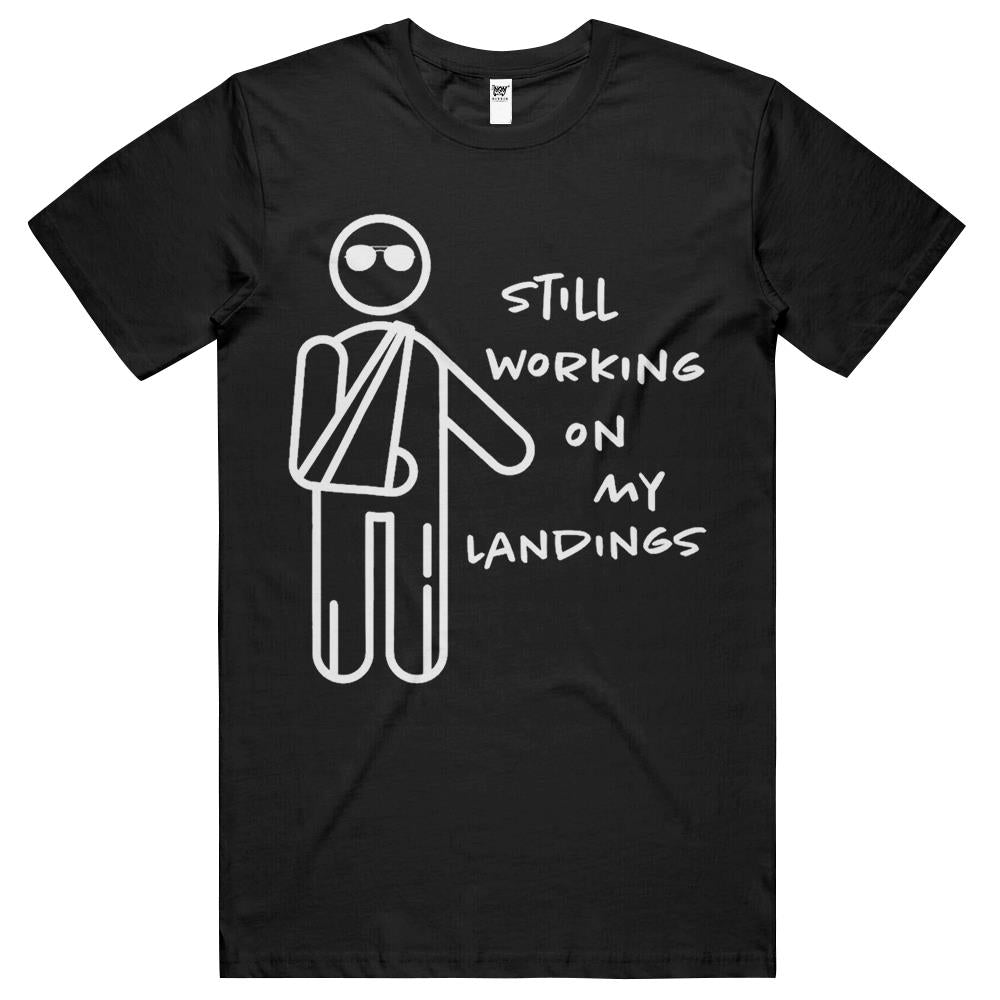 Broken Arm Kids Get Well Working On Landings Funny Gift Tee T Shirts