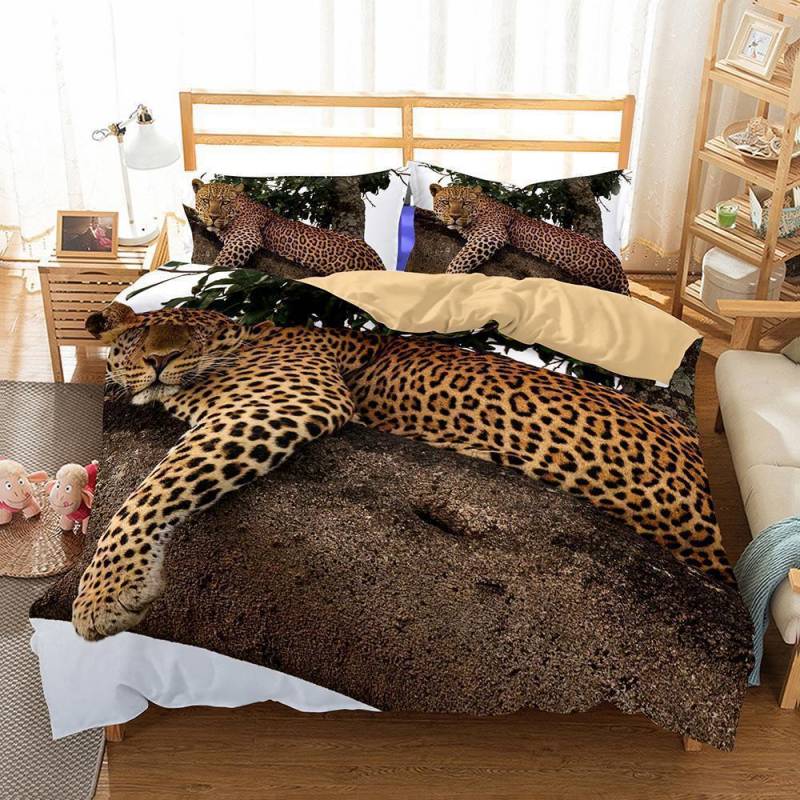 3D Animalnow Leopard Bed Blanket Pink 3D Customize Bedding Set Duvet Cover Set Bedroom Set Bedlinen