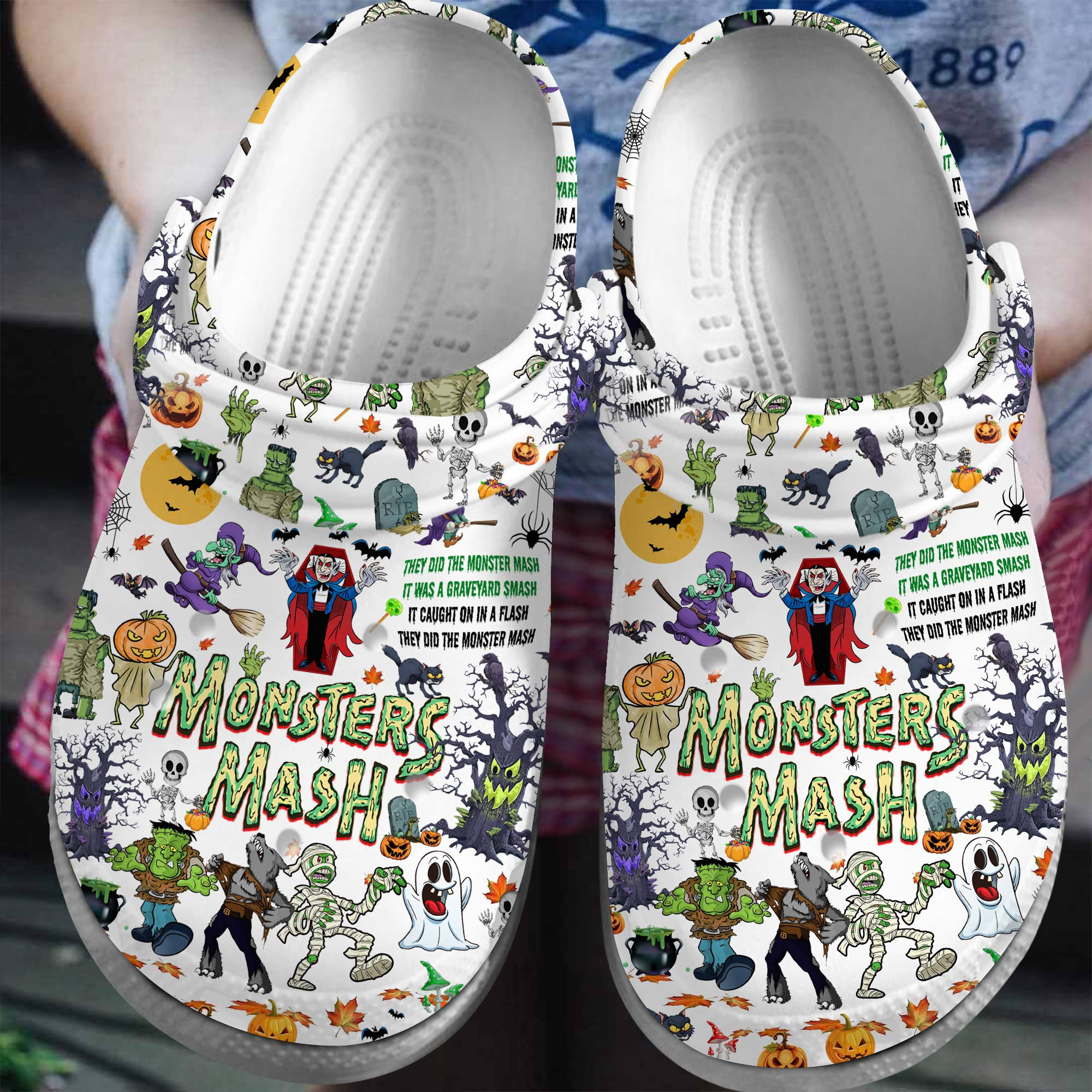 Monsters Mash Movie Crocss Clogs For Men Women And Kid Bm1411-2212