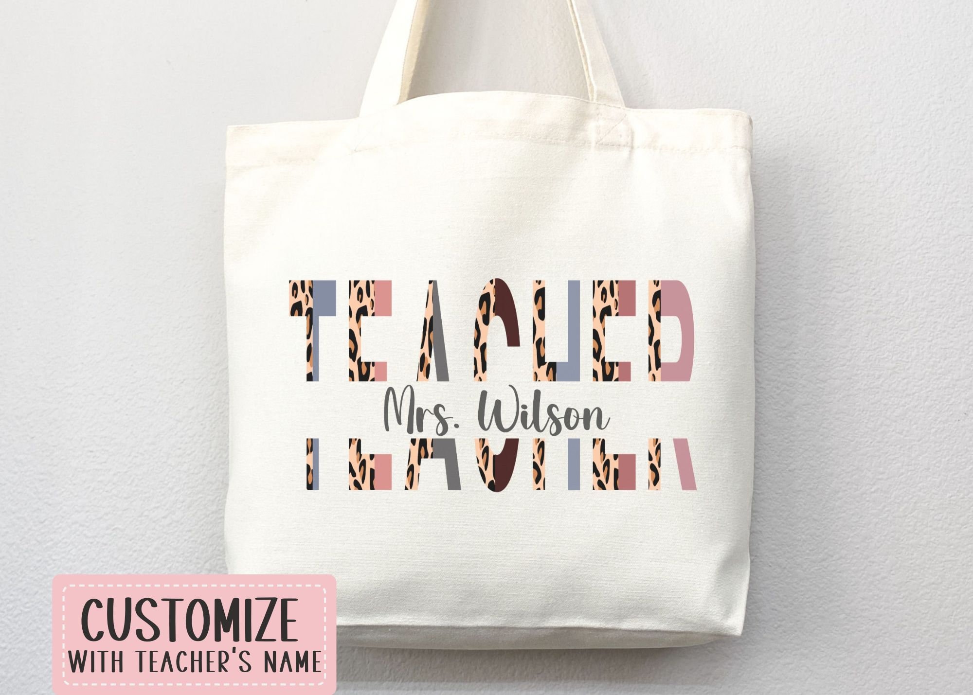 Personalized Teacher Tote Bag Custom Teacher Tote Bag Custom Teacher Gift Tote Bag for Teacher Appreciation Gift for Teacher Custom Tote Bag