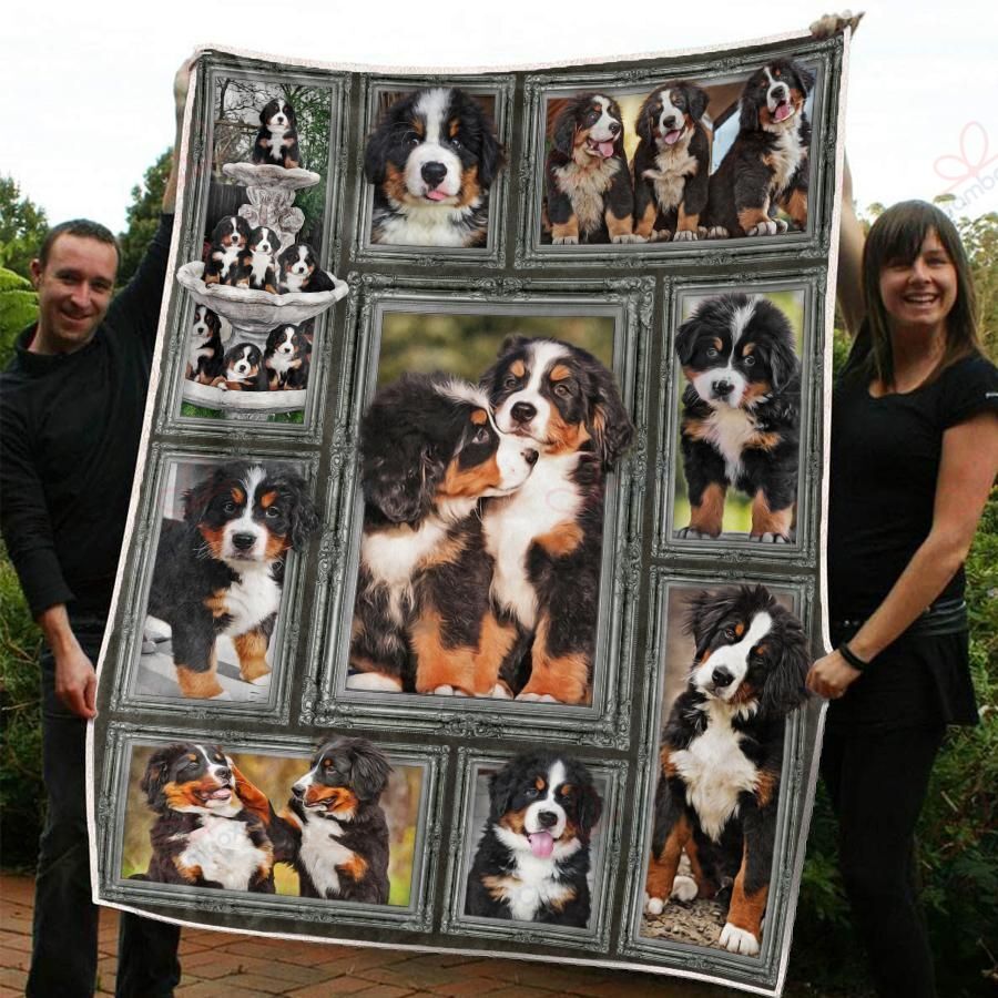 Bernese Mountain Puppy AM2910744CL Fleece Blanket