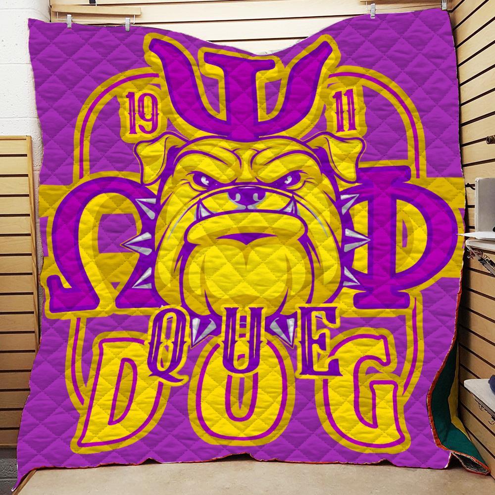 Omega Psi Phi Dog Quilt All Over Printed