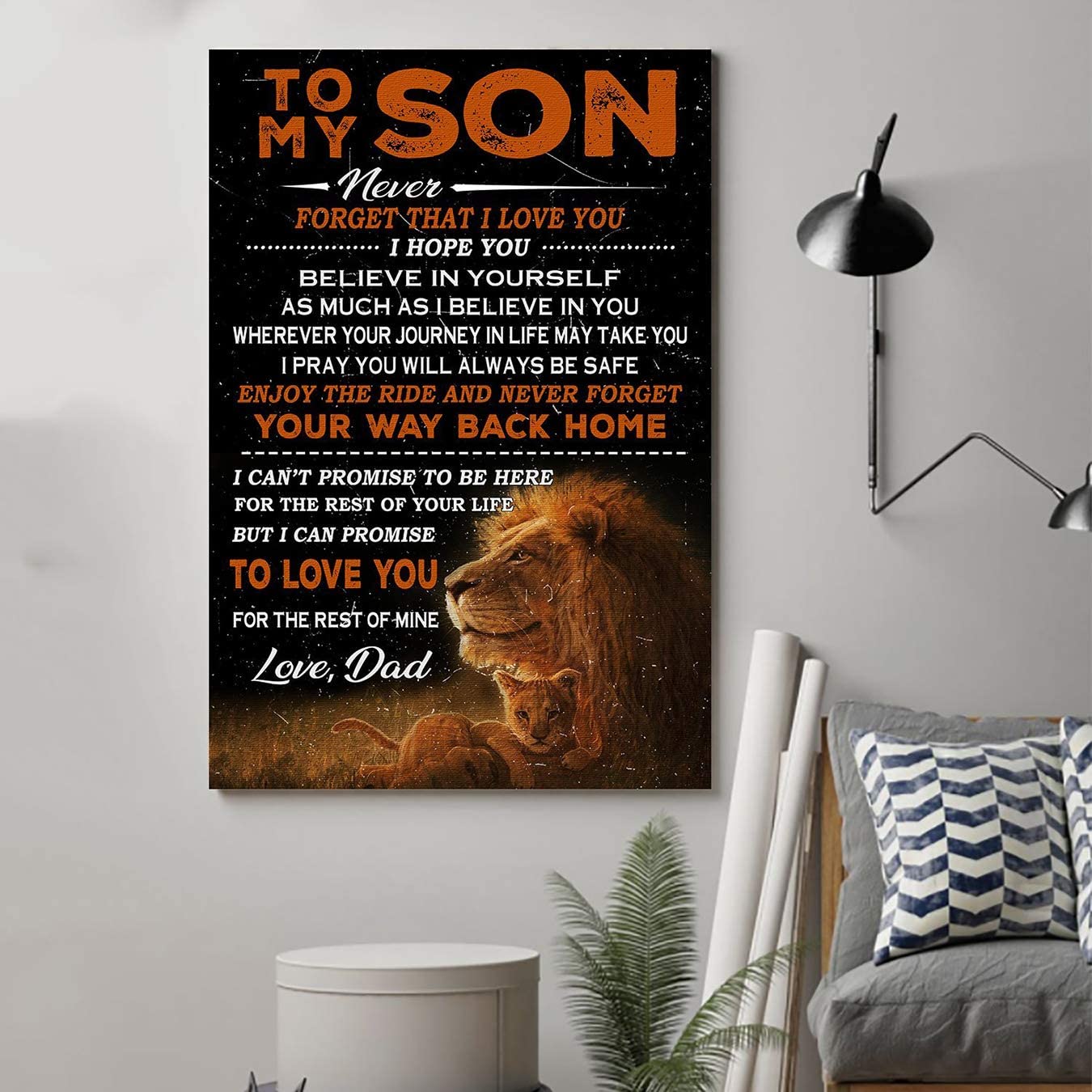 Lion Poster – Dad to Son – Your Way Back Home