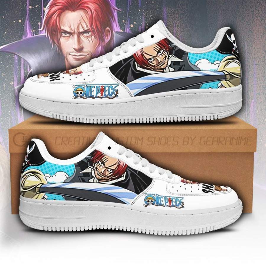 Shank Air Sneakers Custom One Piece Anime Shoes Fan PT04