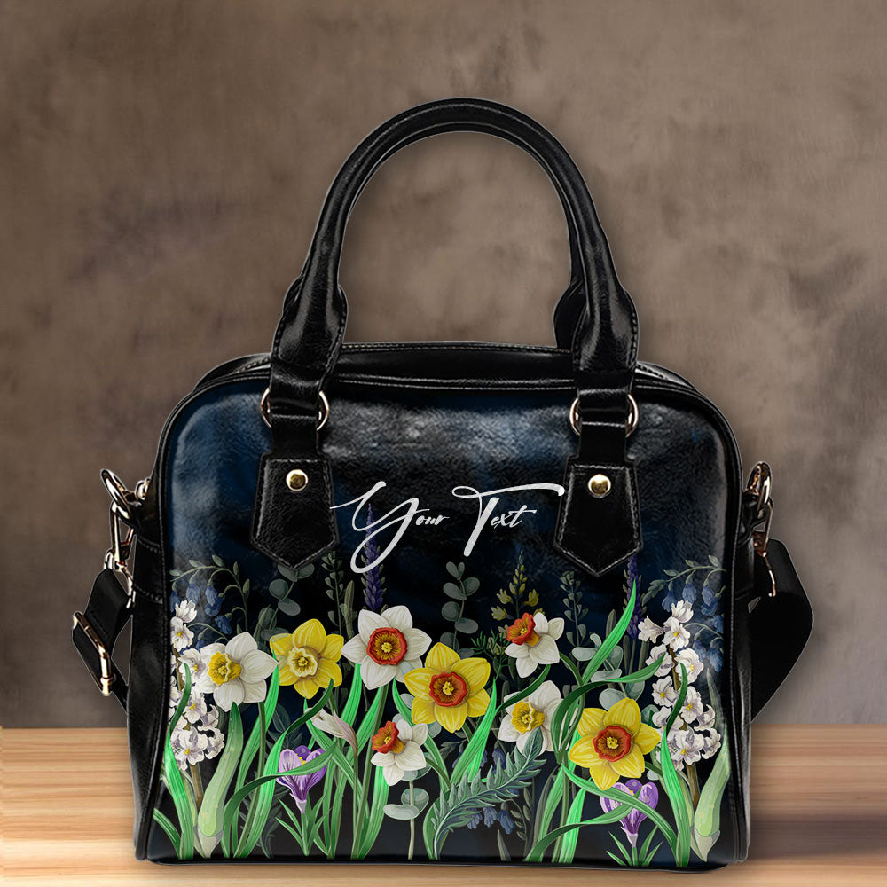 (Custom) Wales Shoulder Handbag Daffodil Personal Signature A02